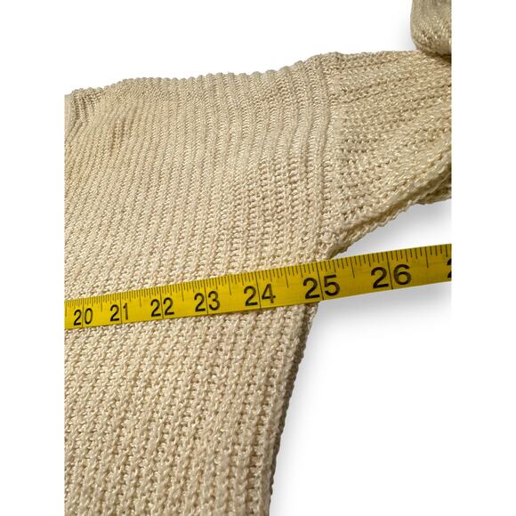 American Eagle Light Beige Cozy Chunky Knit Button Cardigan Size XS - Picture 3 of 8